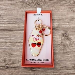 Piper K Cherry Key Chain & Bag Charm